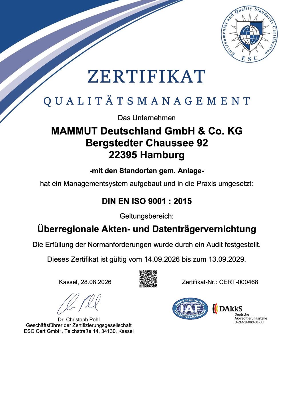 ESC Cert GmbH MAMMUT